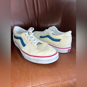 Vans Sk8-Low Men's Shoes (Navy/Classic White) Size 13M/W14.5
